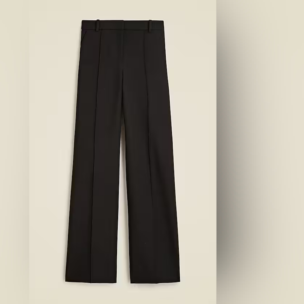 J. Crew Women'sBlack Size Two Tall Cropped Natalia Pants In Four Seasons Stretch